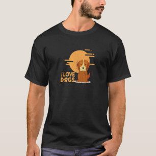 Camiseta I Heart Love Dog Proud Pet Rescuer Amante de os an