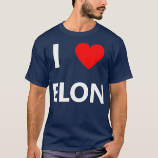 Camiseta I Heart Love Elon Musk Fan Space Gift 