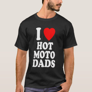 Camiseta I Heart Love Hot Moto Pais Motorcycle Dirt Bike Mo