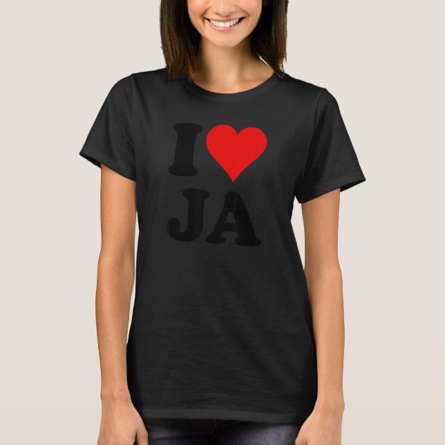 Camiseta I Heart Love Ja (Frente)