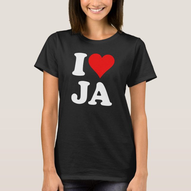 Camiseta I Heart Love Ja 1 (Frente)