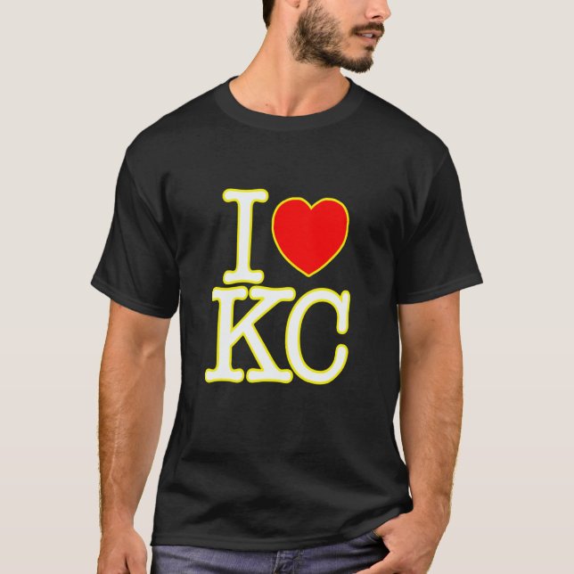 Camiseta I Heart Love KC Kansas City (Frente)
