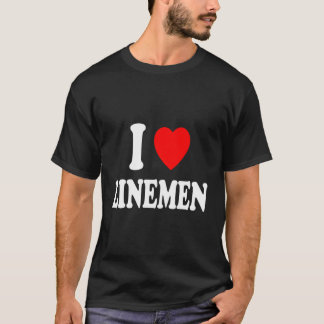 Camiseta I Heart (Love) Linemen Athletic Sports Att