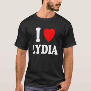 Camiseta I Heart Love Lydia Cute Matching Casal Spouse