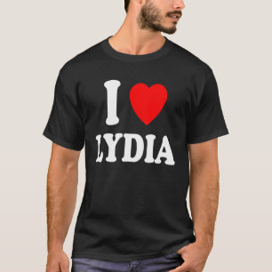 Camiseta I Heart Love Lydia Cute Matching Casal Spouse