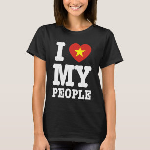 Camiseta I Heart (Love) My Viet Pessoas