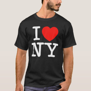 Camiseta I.Heart.Love.NY New York City NYC Classic Font
