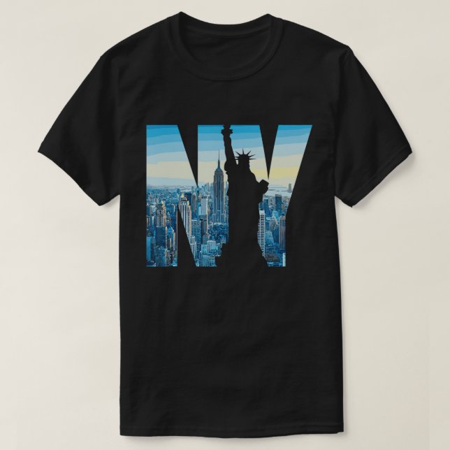 Camiseta I Heart Love NY Nova Iorque NYC Classic Font (Frente do Design)
