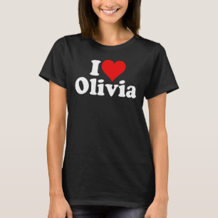 Camiseta I Heart Love Olivia Liv Olive