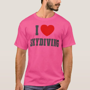 Camiseta I Heart Love Skydiving Sport