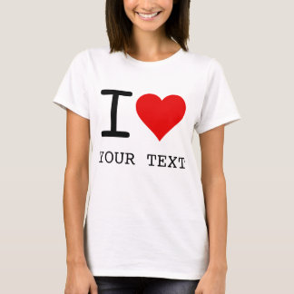 Camiseta I Heart Love Template