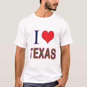 Camiseta I (Heart) Love Texas Bluebonnet