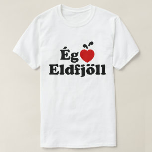 Camiseta I Heart (Love) Volcanoes [Ég Elska Eldfjöll]