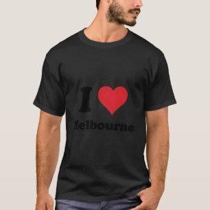 Camiseta I Heart Melbourne Love Austrália Aussie