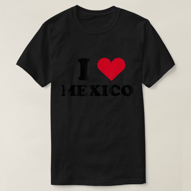Camiseta I Heart Mexico White Shirt I Love Mexico White (Frente do Design)