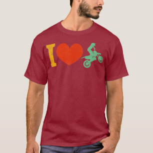 Camiseta I Heart Motocross Legal Dirtbiking Etreme Sports