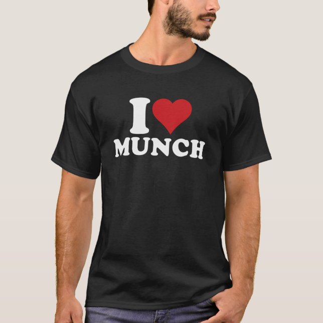 Camiseta I Heart Munch I Love Munch (Frente)