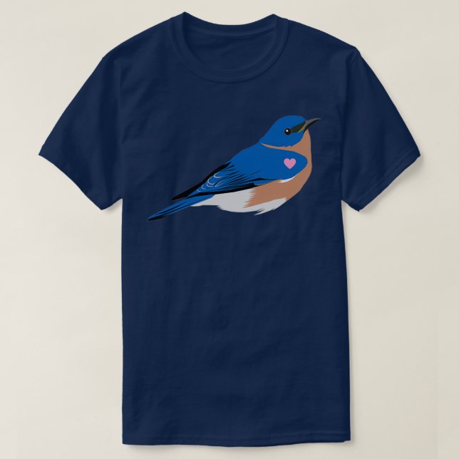 Camiseta I Heart my Eastern Bluebird (Frente do Design)
