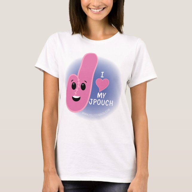 Camiseta I (HEART) My J-Pouch (Frente)