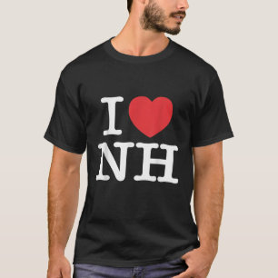 Camiseta I Heart NH Love New Hampshire