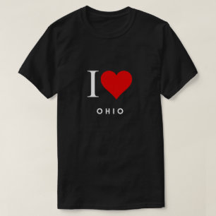Camiseta I Heart Ohio Blk Mens