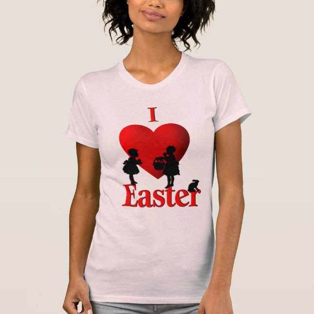 Camiseta I Heart Páscoa T Shirts (Frente)