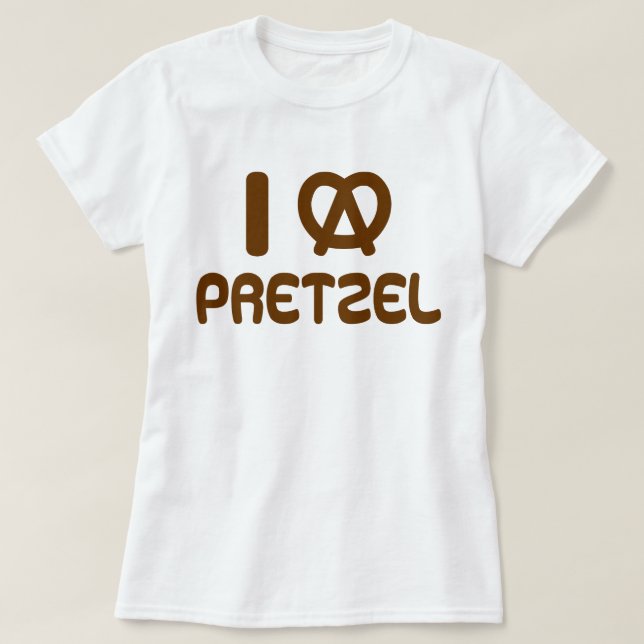 Camiseta I Heart Pretzel (Frente do Design)