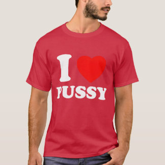 Camiseta I Heart Pussy I Love Pussy Retro Kawaii Edgy Alter