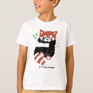 Camiseta I Heart Red Pandas