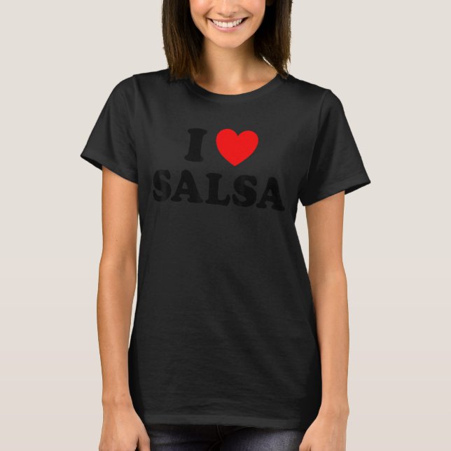 Camiseta I Heart Salsa (Frente)