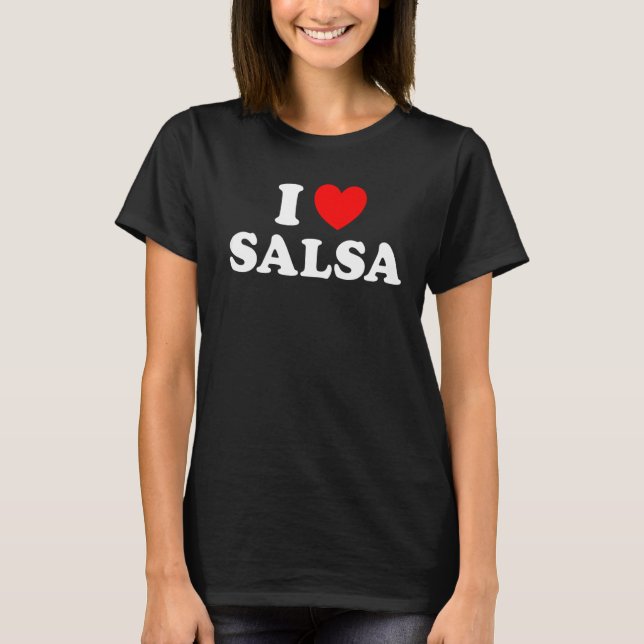 Camiseta I Heart Salsa (Frente)