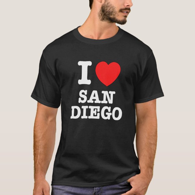 Camiseta I Heart San Diego Ca Love (Frente)
