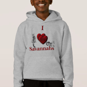 Camiseta I Heart Savannah Cat Silver