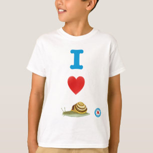Camiseta I Heart Snails Youth