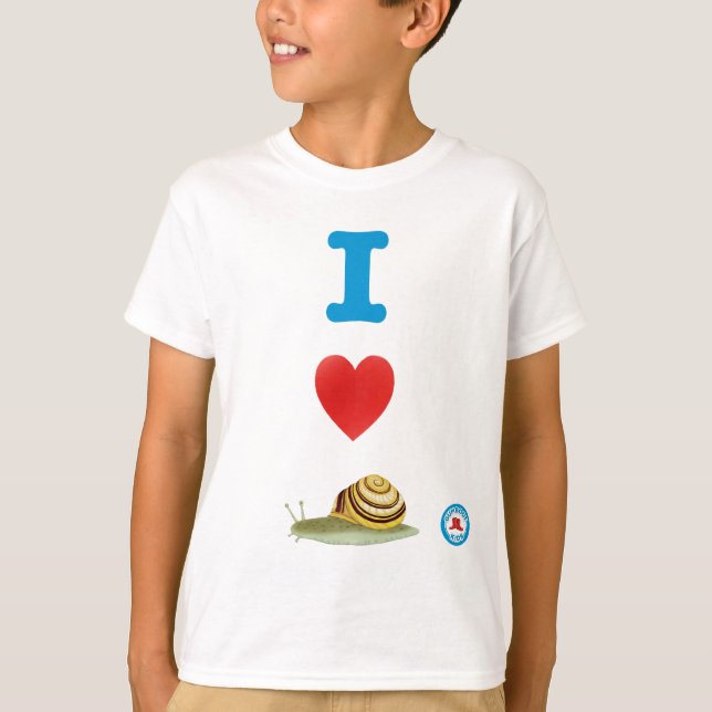 Camiseta I Heart Snails Youth (Frente)