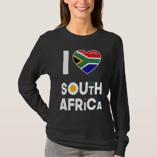 Camiseta I Heart South Africa  Flag I Love South Africa