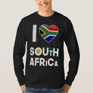 Camiseta I Heart South Africa  Flag I Love South Africa