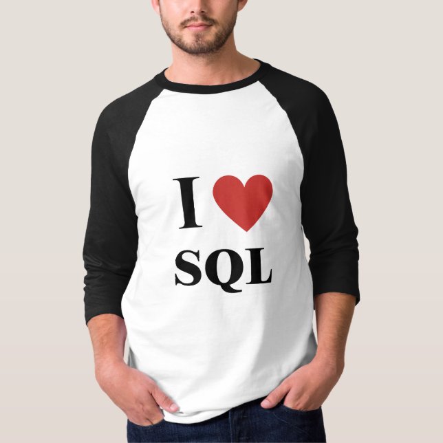 Camiseta I Heart SQL (Frente)