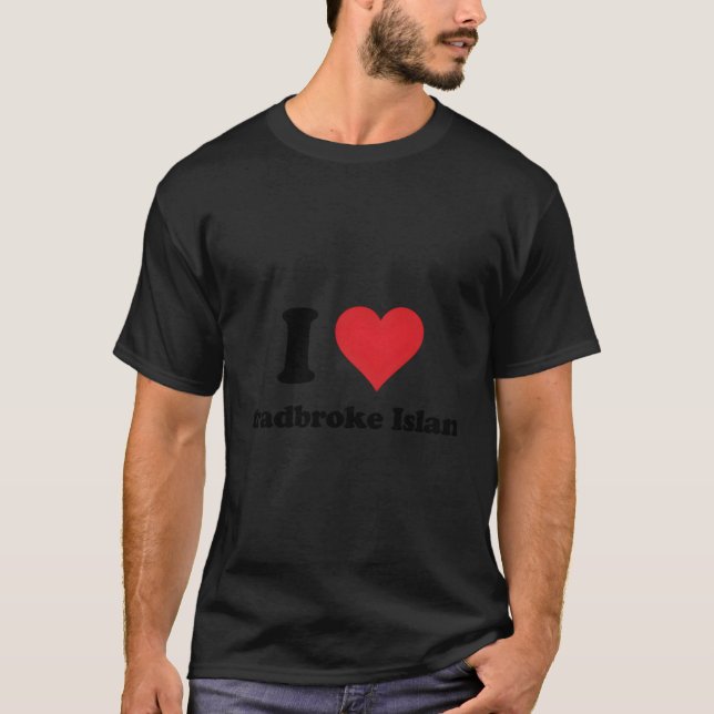 Camiseta I Heart Stradbreak Island Love Austrália Aussie (Frente)