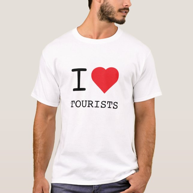 Camiseta I Heart Tourists (Frente)