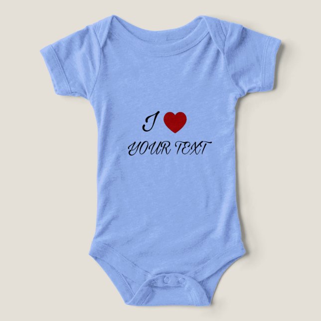 Camiseta I heart your text (Design frontal)