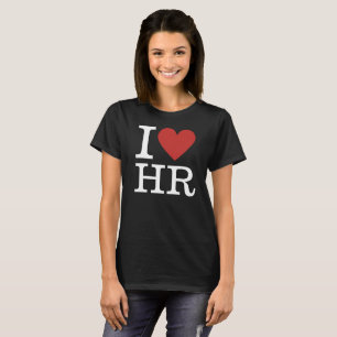 Camiseta I ❤️ HR para funcionários da prefeitura