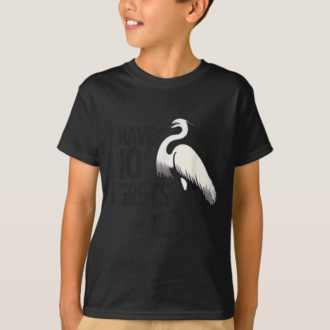 Camiseta I Just Can't Tee Co. Funny I Have No Egrets Regret (Frente)