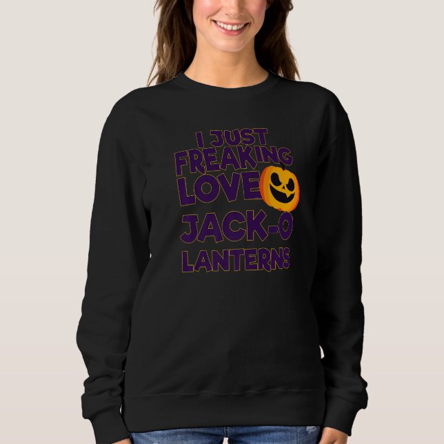 Camiseta I Just Freaking Love Jack O Lanterns Halloween   (Frente)