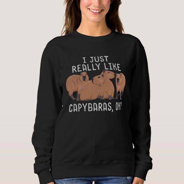 Camiseta I just really like Capybara  Kids Women Cute Capyb (Frente)