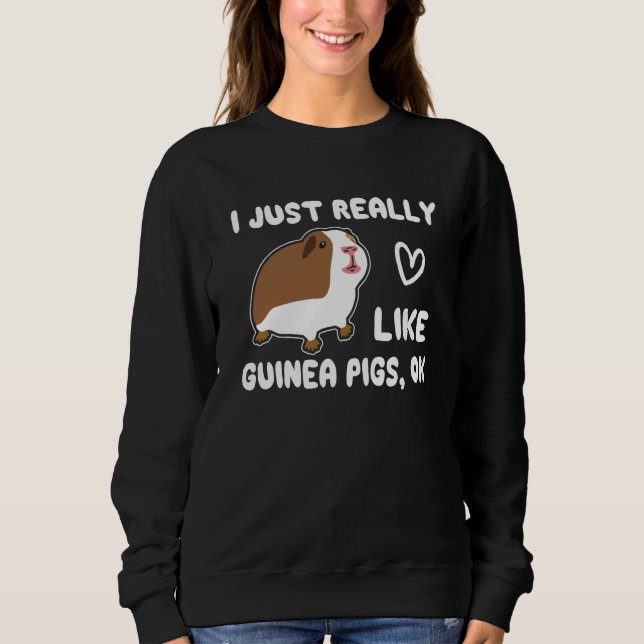 Camiseta I Just Really Like Guinea Pig Animal Girls Kids (Frente)