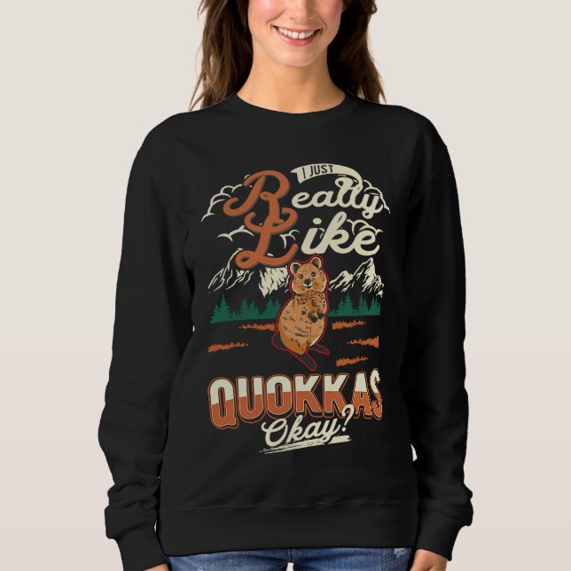 Camiseta I just really like Quokkas (Frente)