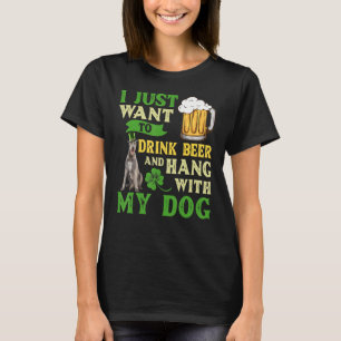 Camiseta I Just Want To Drink Beer And Hang With My Irish W