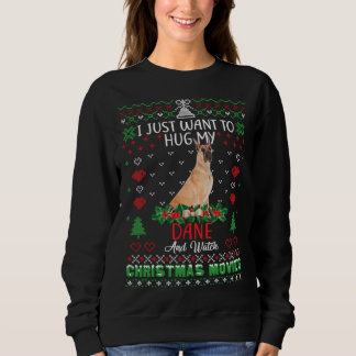 Camiseta I Just Want To Hug My Great Dane Dog Christmas