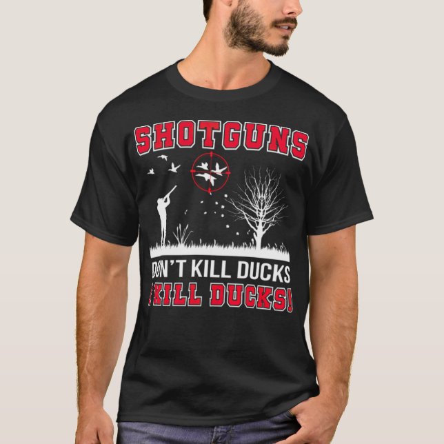 Camiseta I Kill Duck Shot Ducking Hunting pet pets  (Frente)